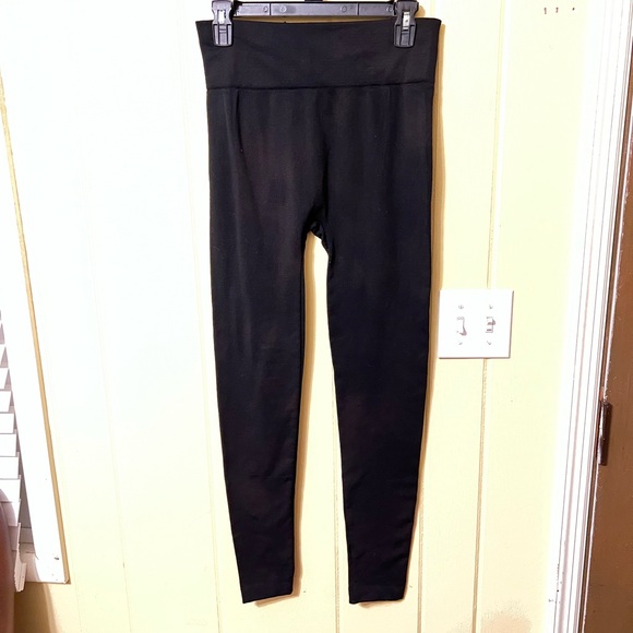 ⭐️Black Fleece Lined Leggings Elastic Waistband Size L/XL - Picture 8 of 8